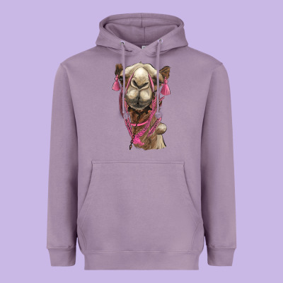 Camel Heavyweight Hoodie Designed By Barkaloodesign