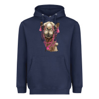 Navy camel Heavyweight Hoodie - BarkalooDesign