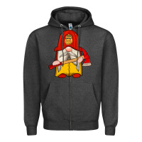 Charcoal Heather firefighter gnomes Zipper Hoodie - Artiststas