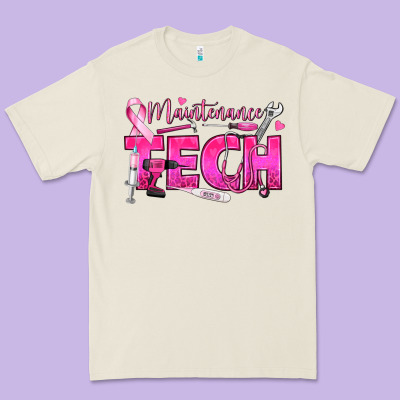 Breast Cancer Maintenance Tech Premium Tee Designed By Texasbilliewilder