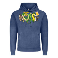 Vintage Denim Nurse St. Patrick's Day Vintage Hoodie - HowdyJamesFarm
