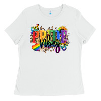 White Pride vibes Ladies Tee - NancyCooperArtShop