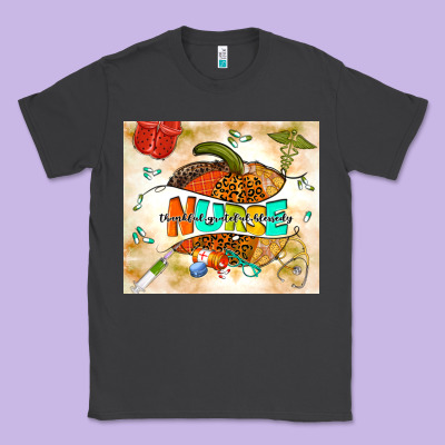 Fall Nurse Pumpkin Classic Tee Designed By Tumblerdesignbyshophia