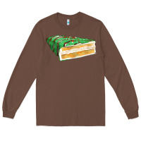 Chestnut green christmas cake fa element 1 Long Sleeve Tee - FaDigitalArtStudio