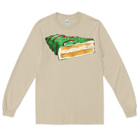 Mushroom green christmas cake fa element 1 Long Sleeve Tee - FaDigitalArtStudio