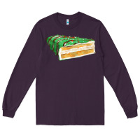 Plum green christmas cake fa element 1 Long Sleeve Tee - FaDigitalArtStudio