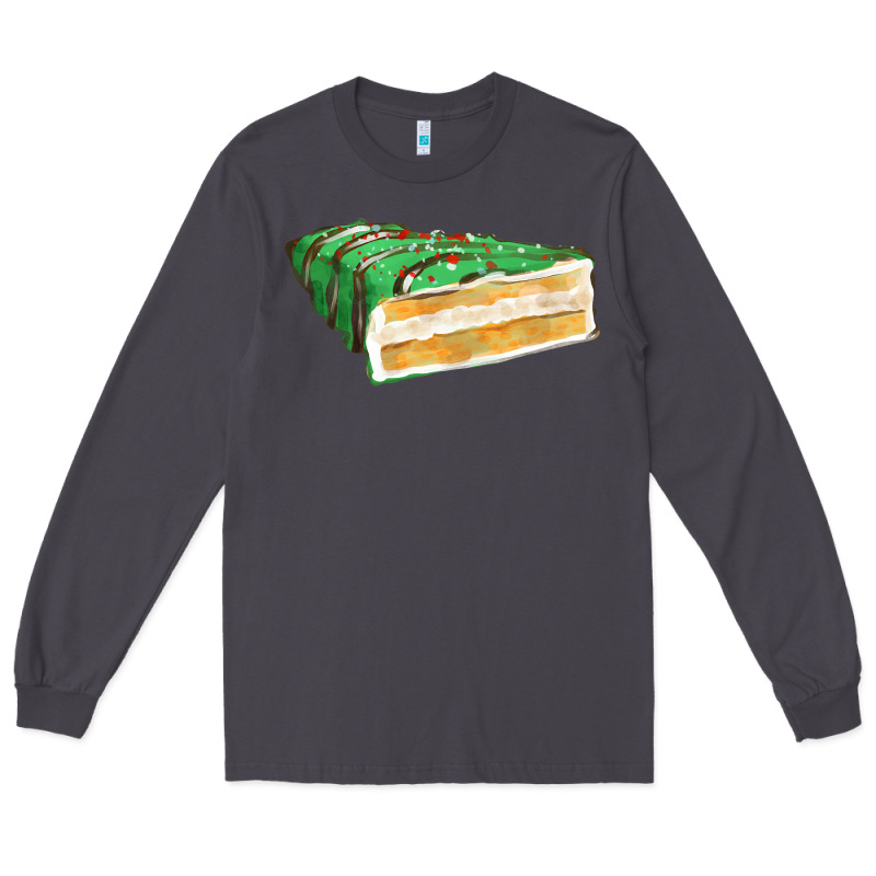 Green Christmas Cake Fa Element 1 Long Sleeve Tee by FaDigitalArtStudio | Teevron