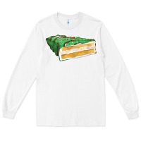White green christmas cake fa element 1 Long Sleeve Tee - FaDigitalArtStudio