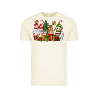 Vintage Arctic christmas polar bear reindeer and snowman coffee c Vintage Tee - CowGirlArtShop