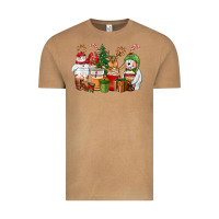 Vintage Camel christmas polar bear reindeer and snowman coffee c Vintage Tee - CowGirlArtShop