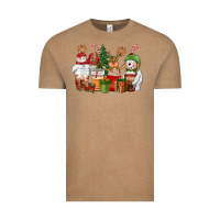 Vintage Coffee christmas polar bear reindeer and snowman coffee c Vintage Tee - CowGirlArtShop