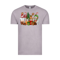 Vintage Zinc christmas polar bear reindeer and snowman coffee c Vintage Tee - CowGirlArtShop