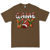 Cacao Game day leopard Football Premium Tee - NancyCooperArtShop