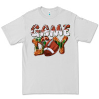 Dove Grey Game day leopard Football Premium Tee - NancyCooperArtShop