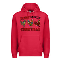 Cardinal Merry Cluckin' Christmas Premium Hoodie - RanaPortraitStore