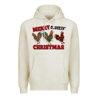 Oatmeal Heather Merry Cluckin' Christmas Premium Hoodie - RanaPortraitStore