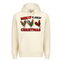 Sandshell Merry Cluckin' Christmas Premium Hoodie - RanaPortraitStore