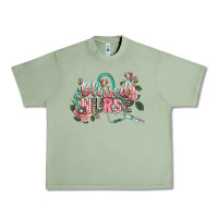 Oil Green Blessed Nurse Urban Heavy Tee - CowGirlArtShop