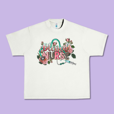 Blessed Nurse Urban Heavy Tee Designed By Cowgirlartshop