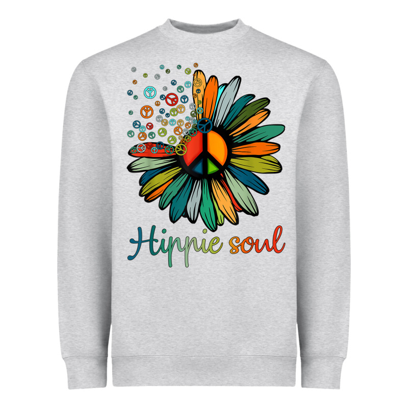 Daisy Peace Sign Hippie Soul Tshirt Flower Lovers Gifts Heavyweight Sweatshirt by longCreatives | Teevron