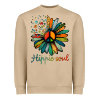 Mushroom daisy peace sign hippie soul tshirt flower lovers gifts Heavyweight Sweatshirt - longCreatives