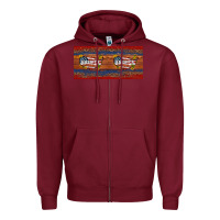 Burgundy usa map 15oz mug Zipper Hoodie - Artiststas