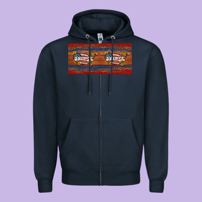 Usa Map 15oz Mug Zipper Hoodie Designed By Artiststas