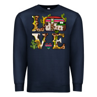 Navy love caravan Premium Sweatshirt - BarkalooDesign