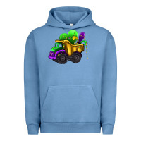 Pigment Pebble Blue loads of mardi gras truck Urban Hoodie - AdoDesignShop