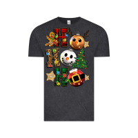 Vintage Black ho ho ho christmas Vintage Tee - CowGirlArtShop