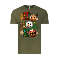 Vintage Olive ho ho ho christmas Vintage Tee - CowGirlArtShop