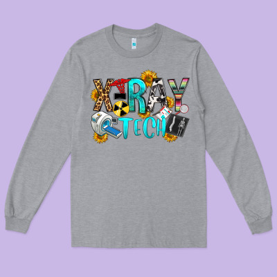 X Ray Tech Long Sleeve Tee Designed By Oliviacreatesart