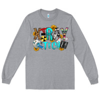 Heather Grey x ray tech Long Sleeve Tee - OliviaCreatesArt