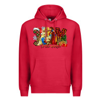 Cardinal Joy To The World Premium Hoodie - CowhideDigitalArt