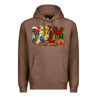 Chestnut Joy To The World Premium Hoodie - CowhideDigitalArt