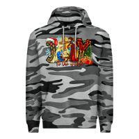 Slate Camo Joy To The World Premium Hoodie - CowhideDigitalArt