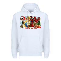 White Joy To The World Premium Hoodie - CowhideDigitalArt