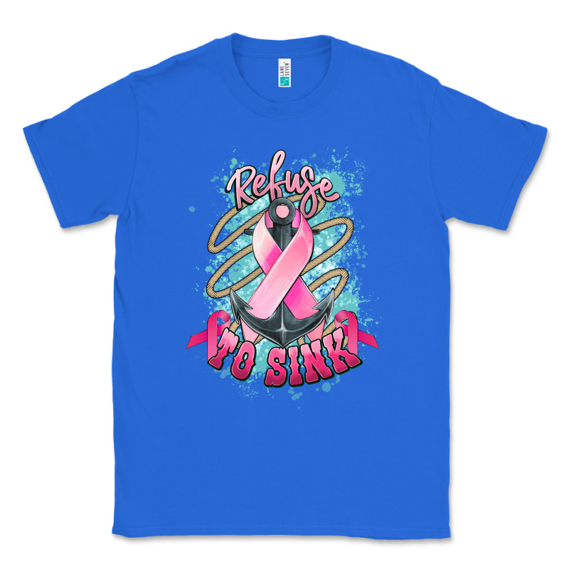 Refuse To Sink Cancer Anchor Cancer Awareness Classic Tee by HowdyJamesFarm | Teevron