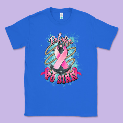 Refuse To Sink Cancer Anchor Cancer Awareness Classic Tee Designed By Howdyjamesfarm