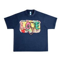 Navy love nursing leopard background Urban Heavy Tee - CowGirlArtShop