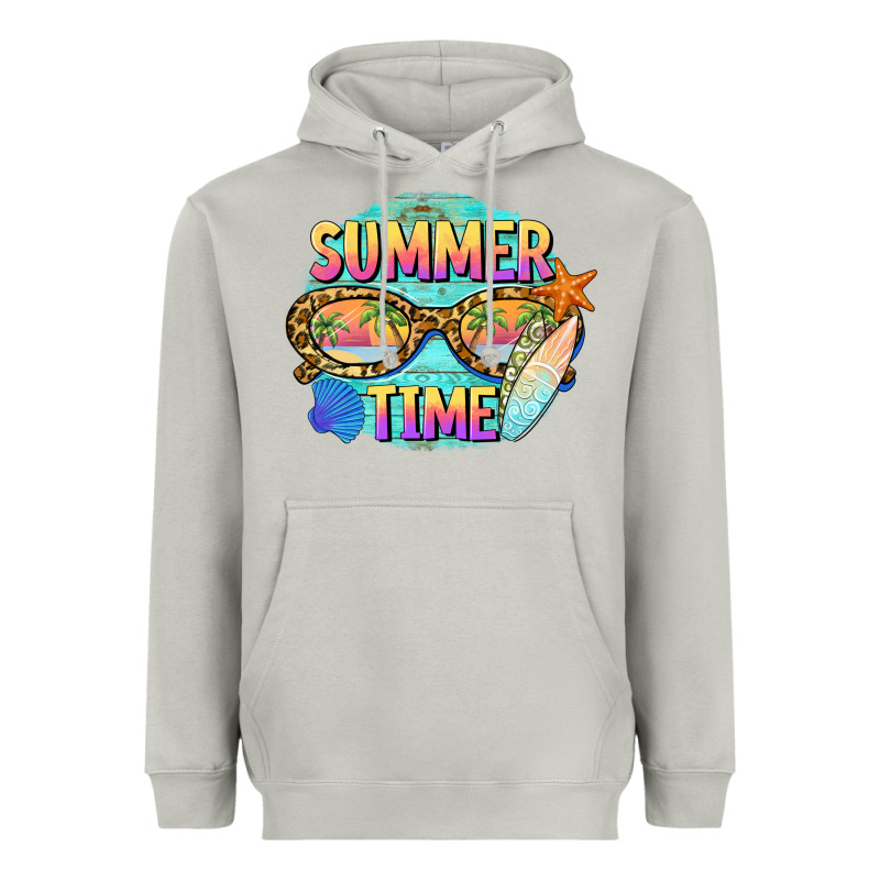 Summer Time Sunset Glasses Heavyweight Hoodie by BarkalooDesign | Teevron