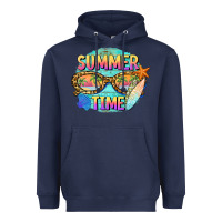 Navy summer time sunset glasses Heavyweight Hoodie - BarkalooDesign