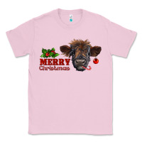 Bubblegum Pink Merry Christmas Calf Classic Tee - RanaPortraitStore