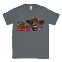 Charcoal Heather Merry Christmas Calf Classic Tee - RanaPortraitStore