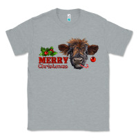 Heather Grey Merry Christmas Calf Classic Tee - RanaPortraitStore