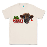 Natural Merry Christmas Calf Classic Tee - RanaPortraitStore