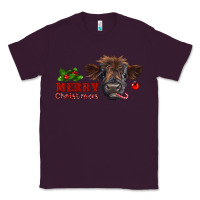 Plum Merry Christmas Calf Classic Tee - RanaPortraitStore
