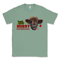 Sage Merry Christmas Calf Classic Tee - RanaPortraitStore