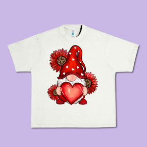 Valentines Day Red Urban Heavy Tee Designed By Ranaportraitstore