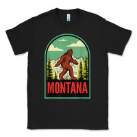 Black montana vintage bigfoot travel Classic Tee - longCreatives